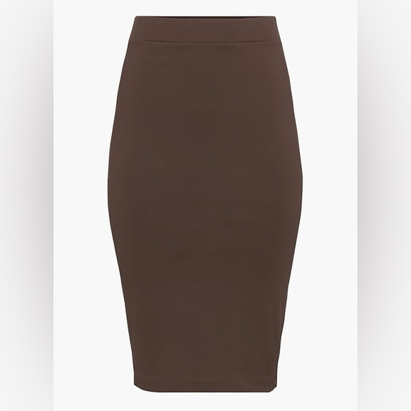 Aritzia Babaton Contour Pencil Skirt Brown - Picture 2 of 4